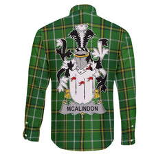 McAlindon or McAlindem Long Sleeve Button Shirts Crest And National Plaid Style