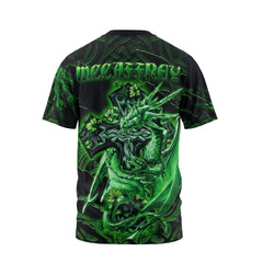 McCafferey or McCaffrey T-Shirts Celtic Cross And Dragon Style