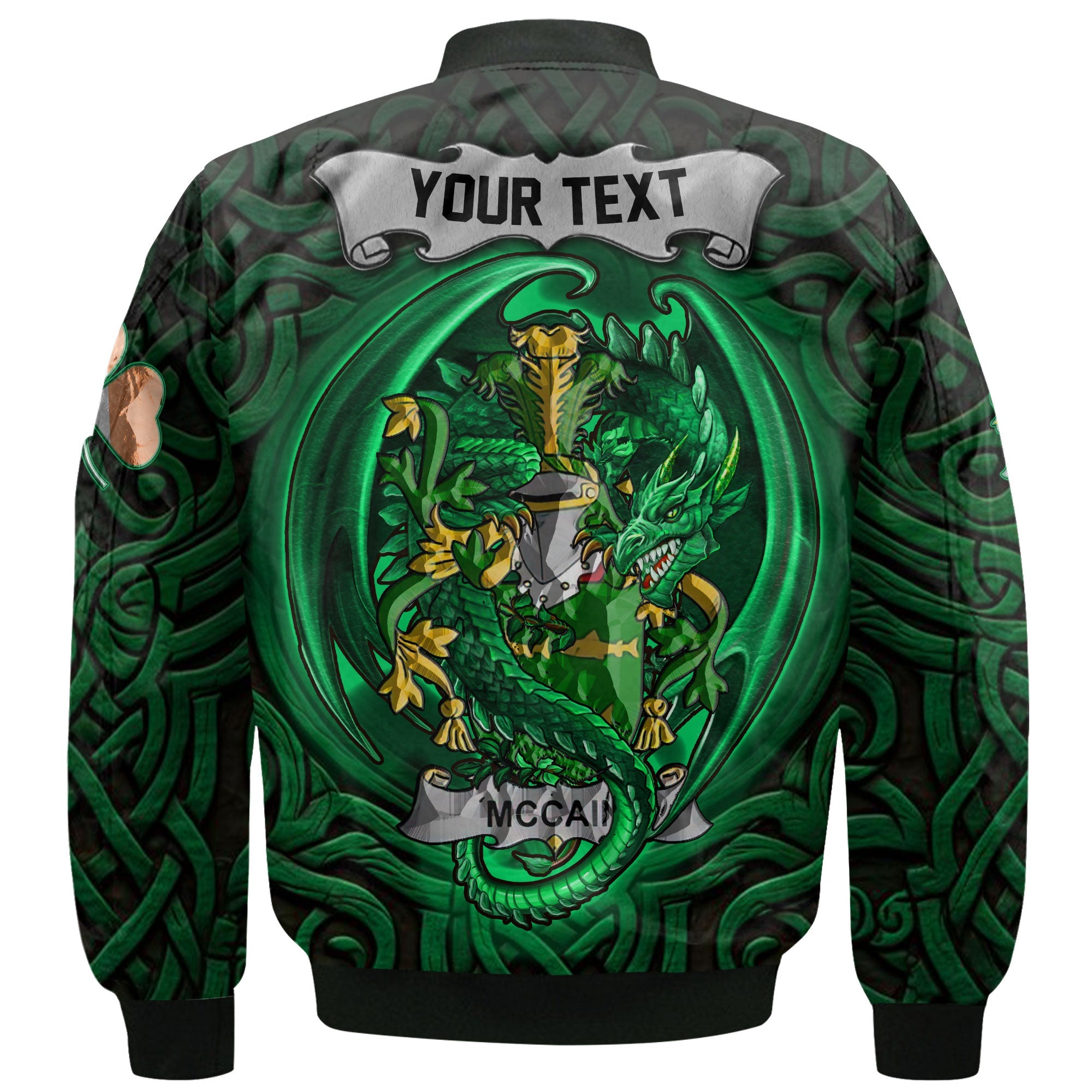 McCain or O Kane Bomber Jackets The Green Dragon Of Ireland Style