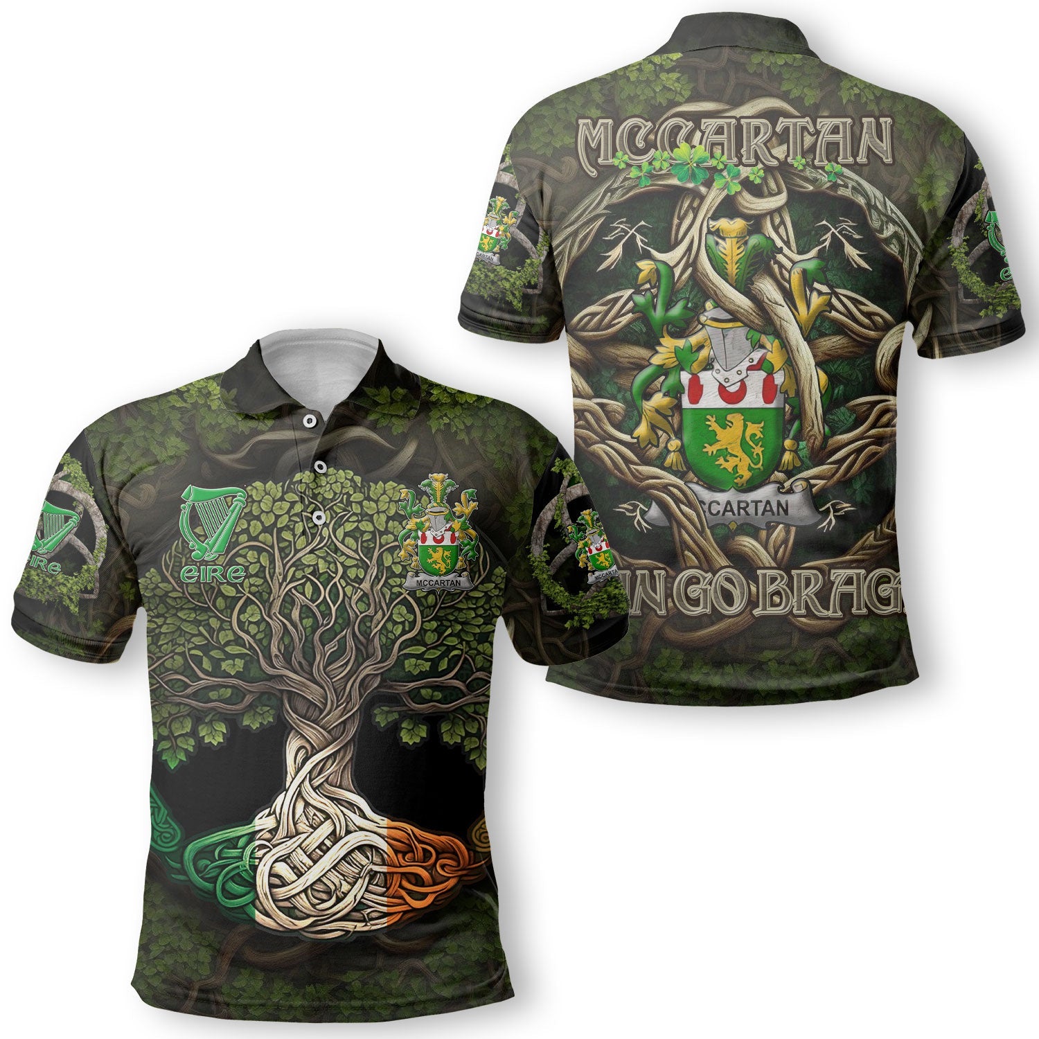 McCartan Polo Shirts Ireland Is My Root Style