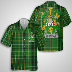 McCartan Hawaiian Shirts Crest And National Plaid Style