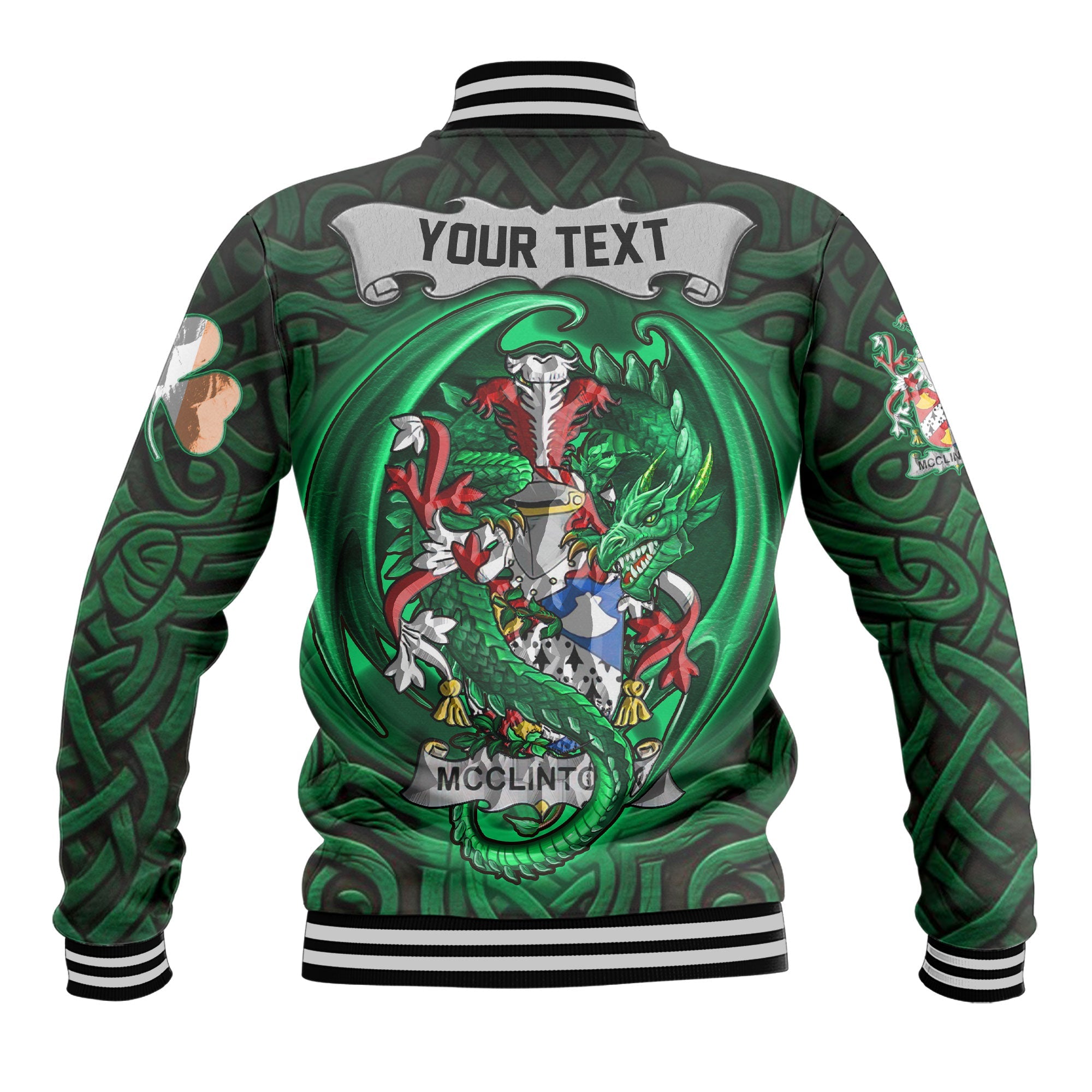 McClintock Baseball Jackets The Green Dragon Of Ireland Style