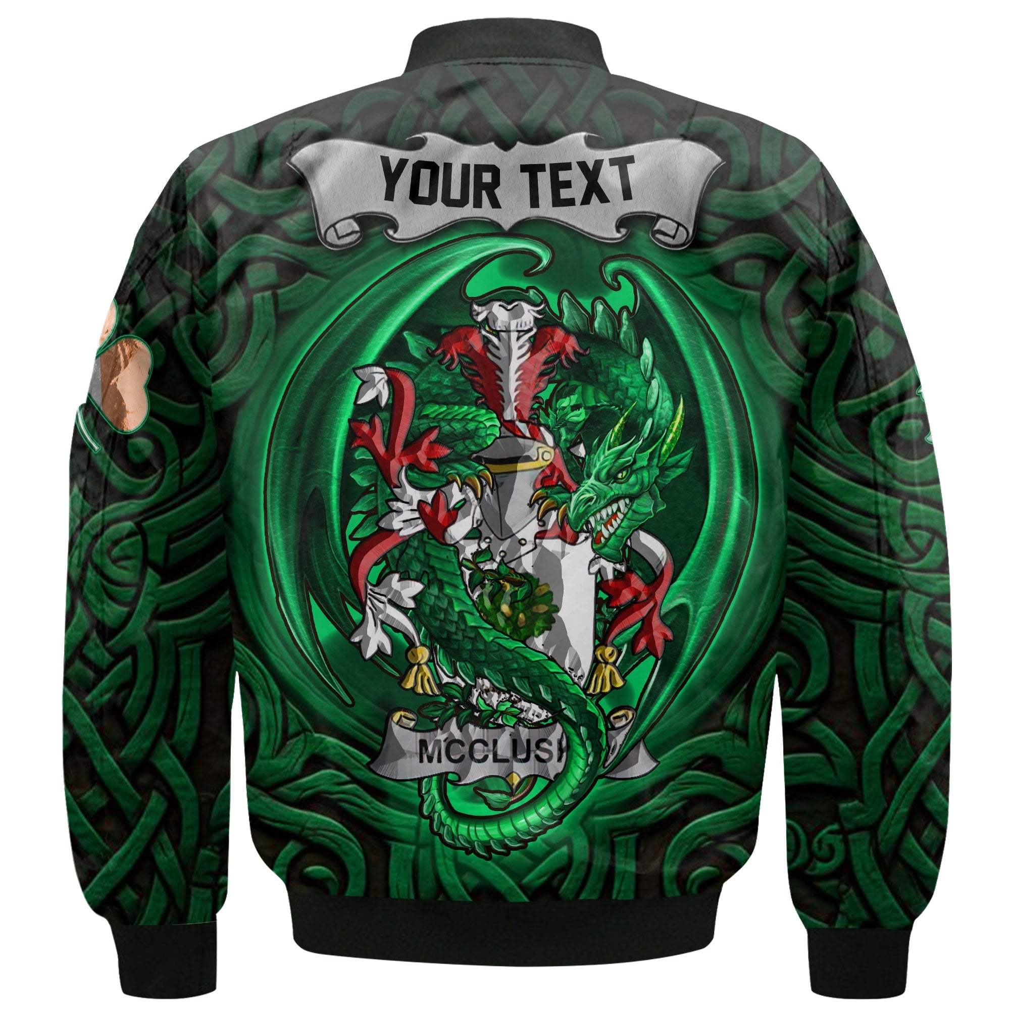 McCluskie or McCloskie Bomber Jackets The Green Dragon Of Ireland Style