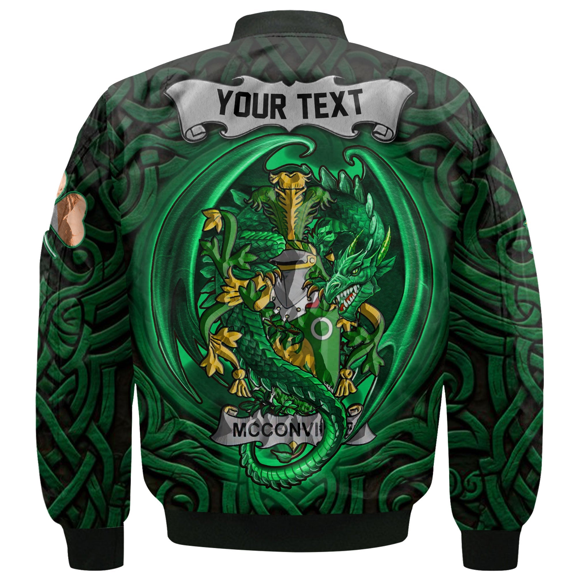 McConville Bomber Jackets The Green Dragon Of Ireland Style