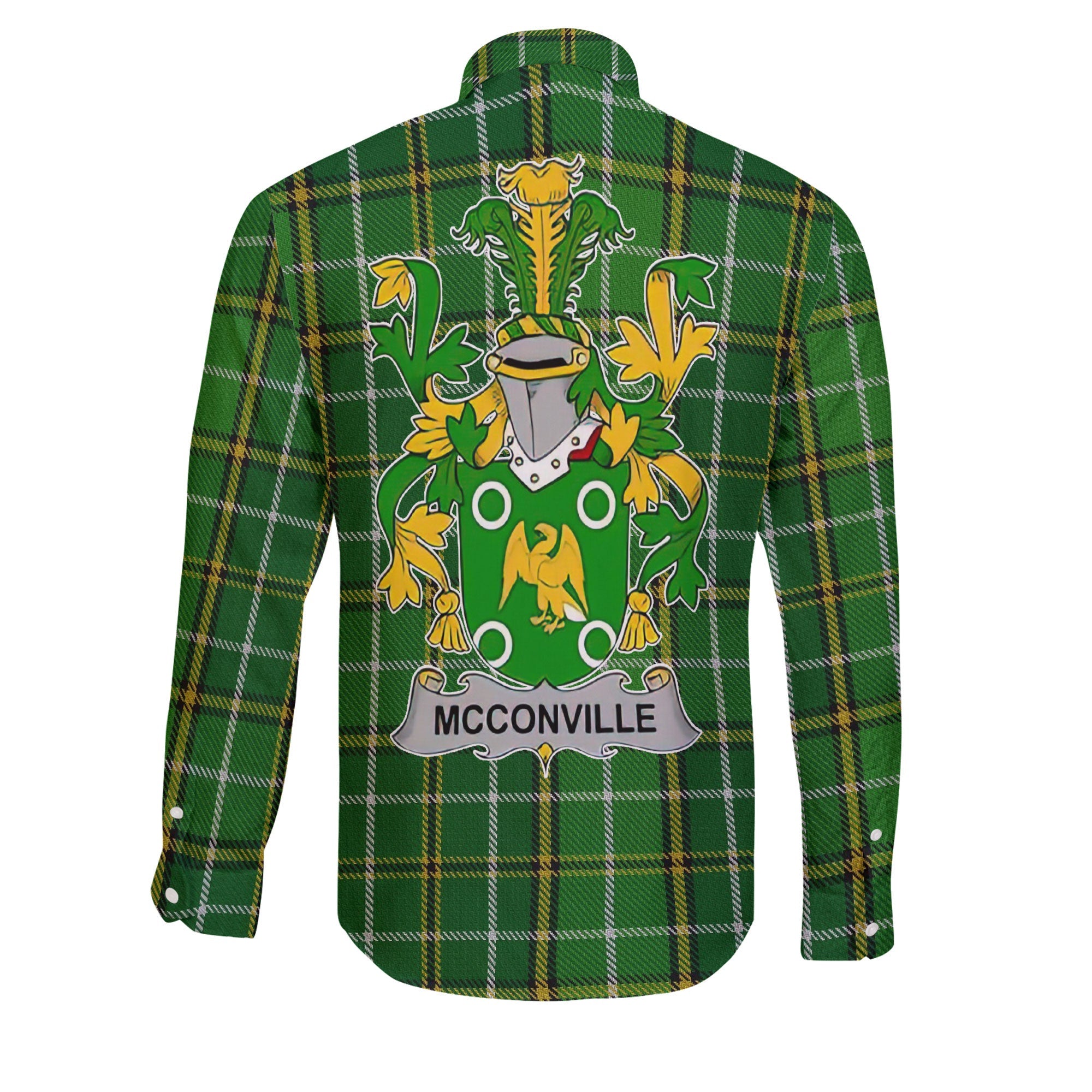 McConville Long Sleeve Button Shirts Crest And National Plaid Style