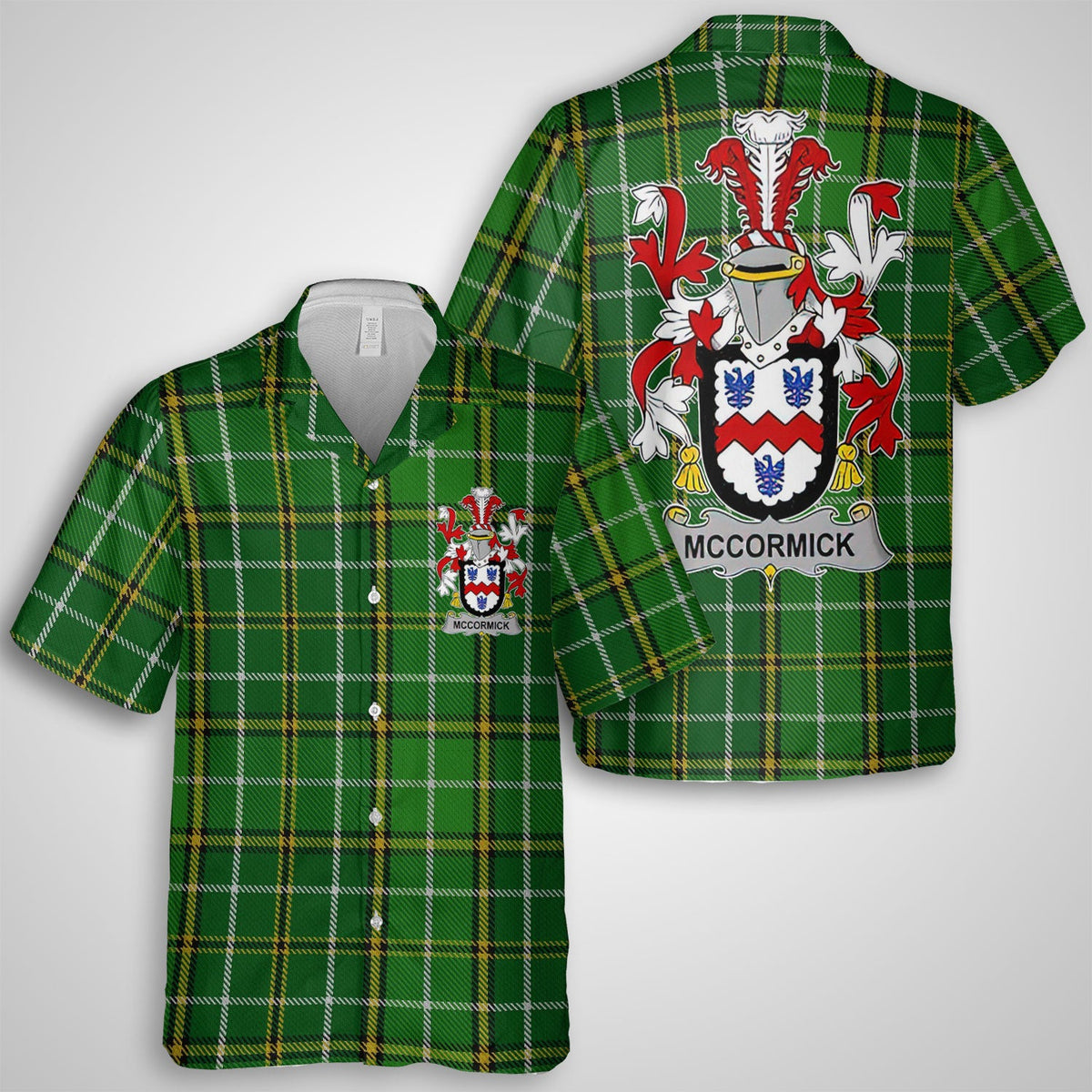 McCormick Hawaiian Shirts Crest And National Plaid Style