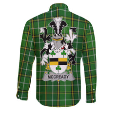 McCready or McCreadie Long Sleeve Button Shirts Crest And National Plaid Style
