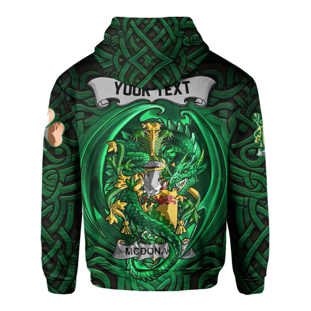 McDonagh or McDonogh Hoodies The Green Dragon Of Ireland Style