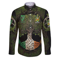 McDonagh or McDonogh Long Sleeve Button Shirts Ireland Is My Root Style