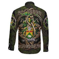 McDonagh or McDonogh Long Sleeve Button Shirts Ireland Is My Root Style