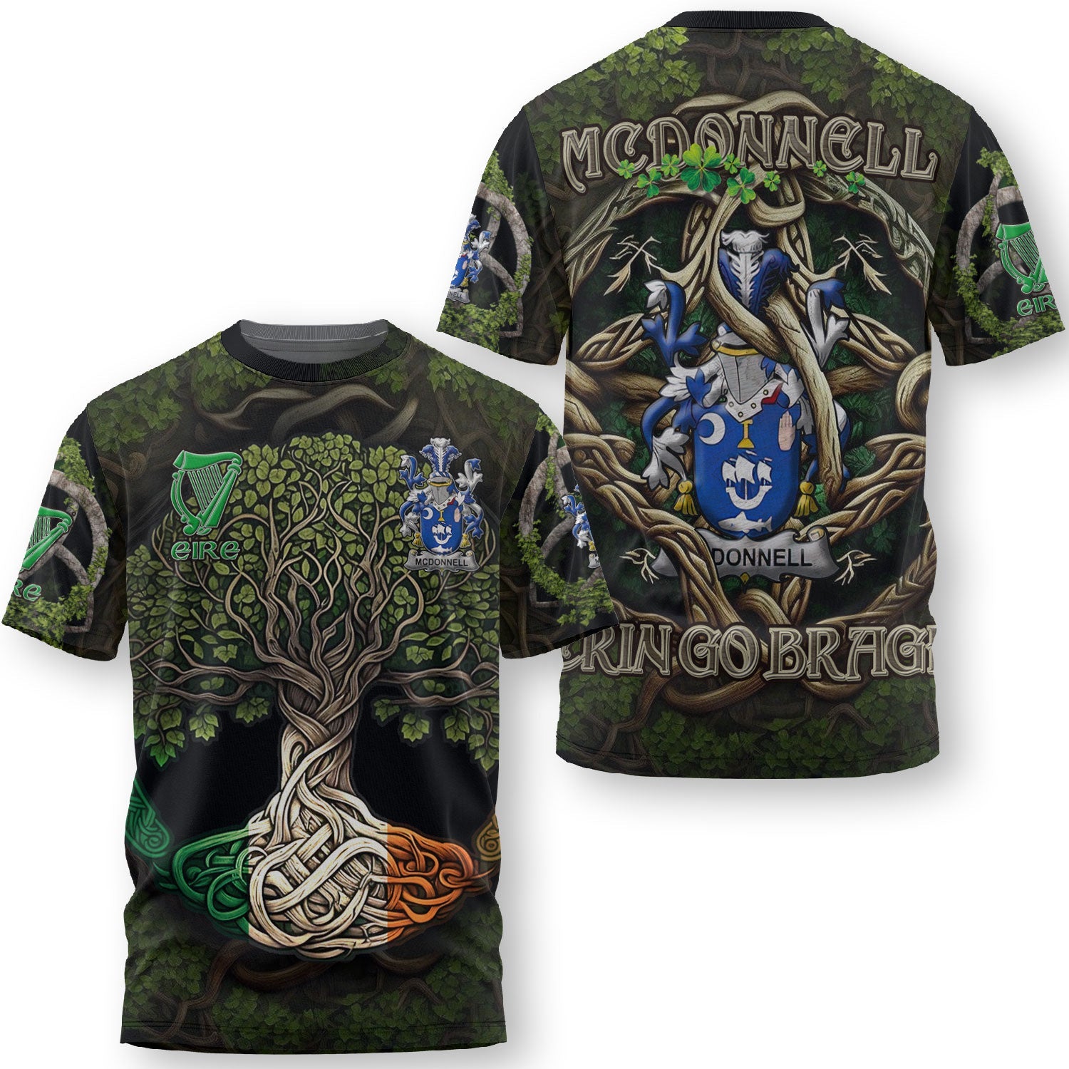 McDonnell T-Shirts Ireland Is My Root Style