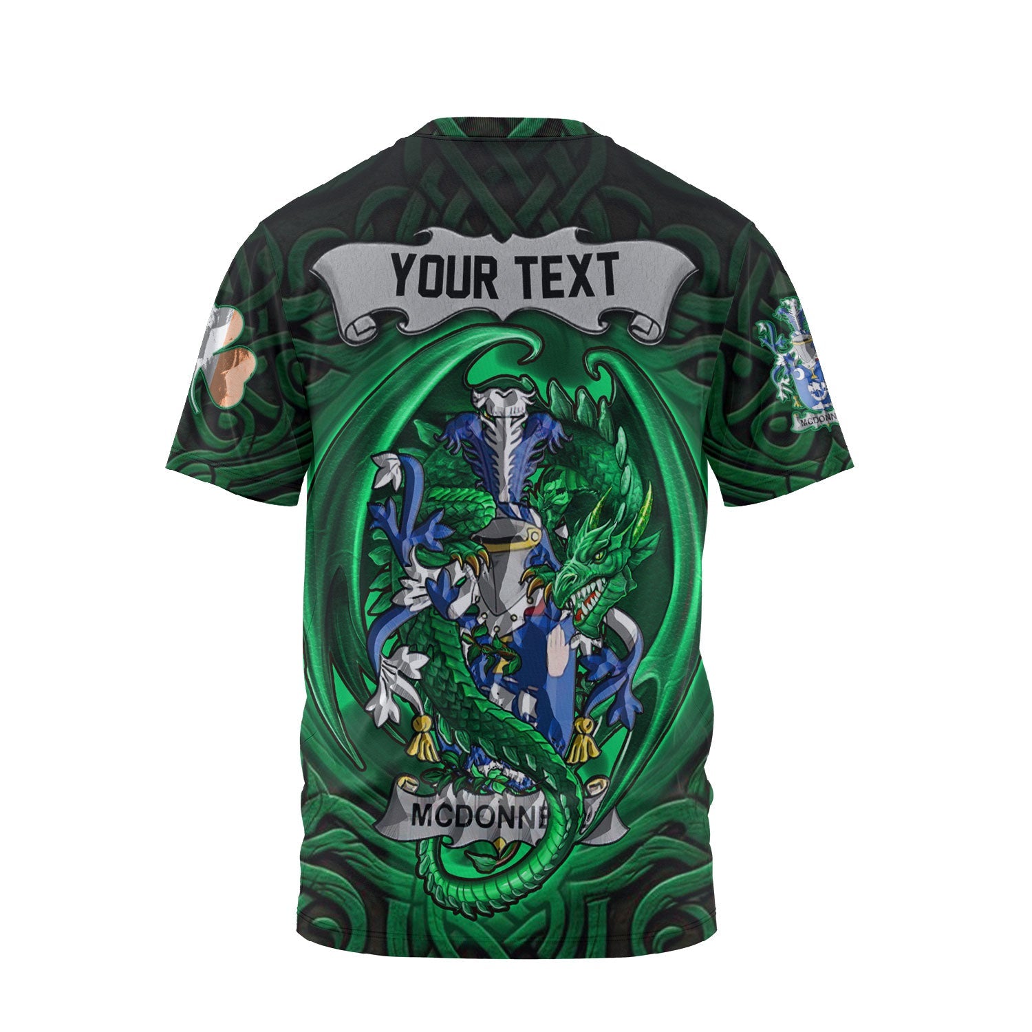 McDonnell T-Shirts The Green Dragon Of Ireland Style