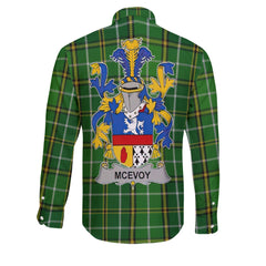 McEvoy or McKelvey Long Sleeve Button Shirts Crest And National Plaid Style