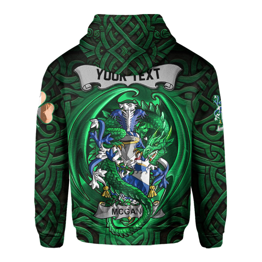 McGann or Magan Hoodies The Green Dragon Of Ireland Style