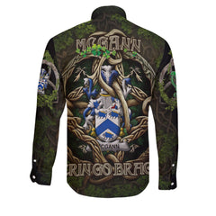 McGann or Magan Long Sleeve Button Shirts Ireland Is My Root Style