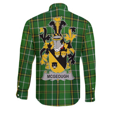 McGeough or McGough Long Sleeve Button Shirts Crest And National Plaid Style
