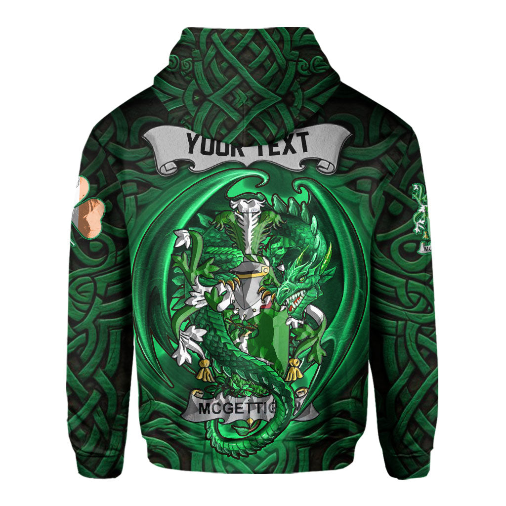 McGettigan or Gethin Hoodies The Green Dragon Of Ireland Style