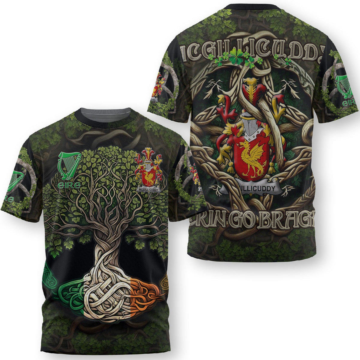 McGillicuddy T-Shirts Ireland Is My Root Style