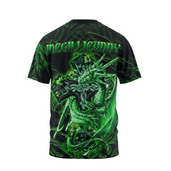 McGillicuddy T-Shirts Celtic Cross And Dragon Style