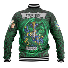 McGovern or McGauran Baseball Jackets The Green Dragon Of Ireland Style