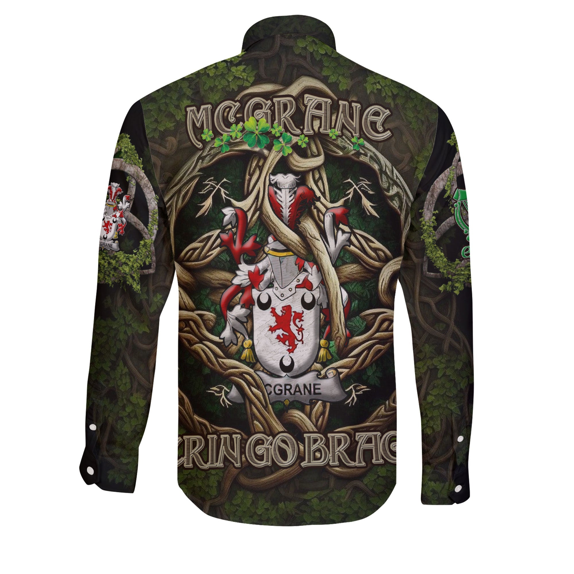 McGrane or McGrann Long Sleeve Button Shirts Ireland Is My Root Style