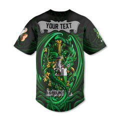 McGuiness or McGenis Baseball Jerseys The Green Dragon Of Ireland Style