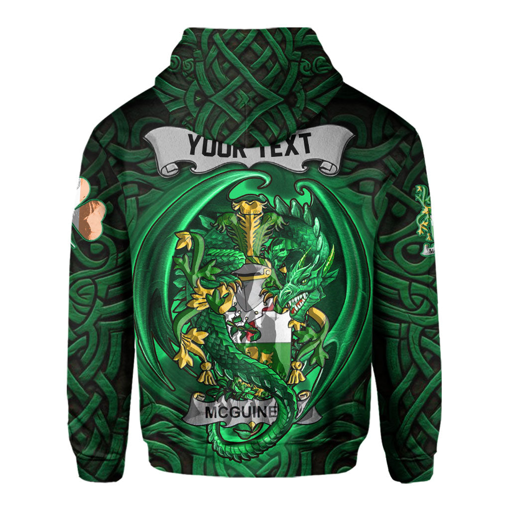 McGuiness or McGenis Hoodies The Green Dragon Of Ireland Style