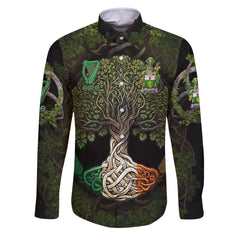 McGuiness or McGenis Long Sleeve Button Shirts Ireland Is My Root Style