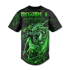 McGuire and Maguire Baseball Jerseys Celtic Cross And Dragon Style