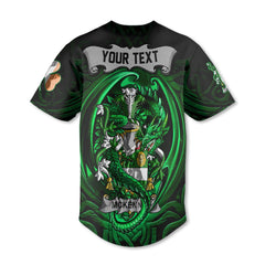 McKenna or Kennagh Baseball Jerseys The Green Dragon Of Ireland Style