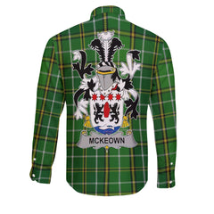 McKeown or Keon Long Sleeve Button Shirts Crest And National Plaid Style