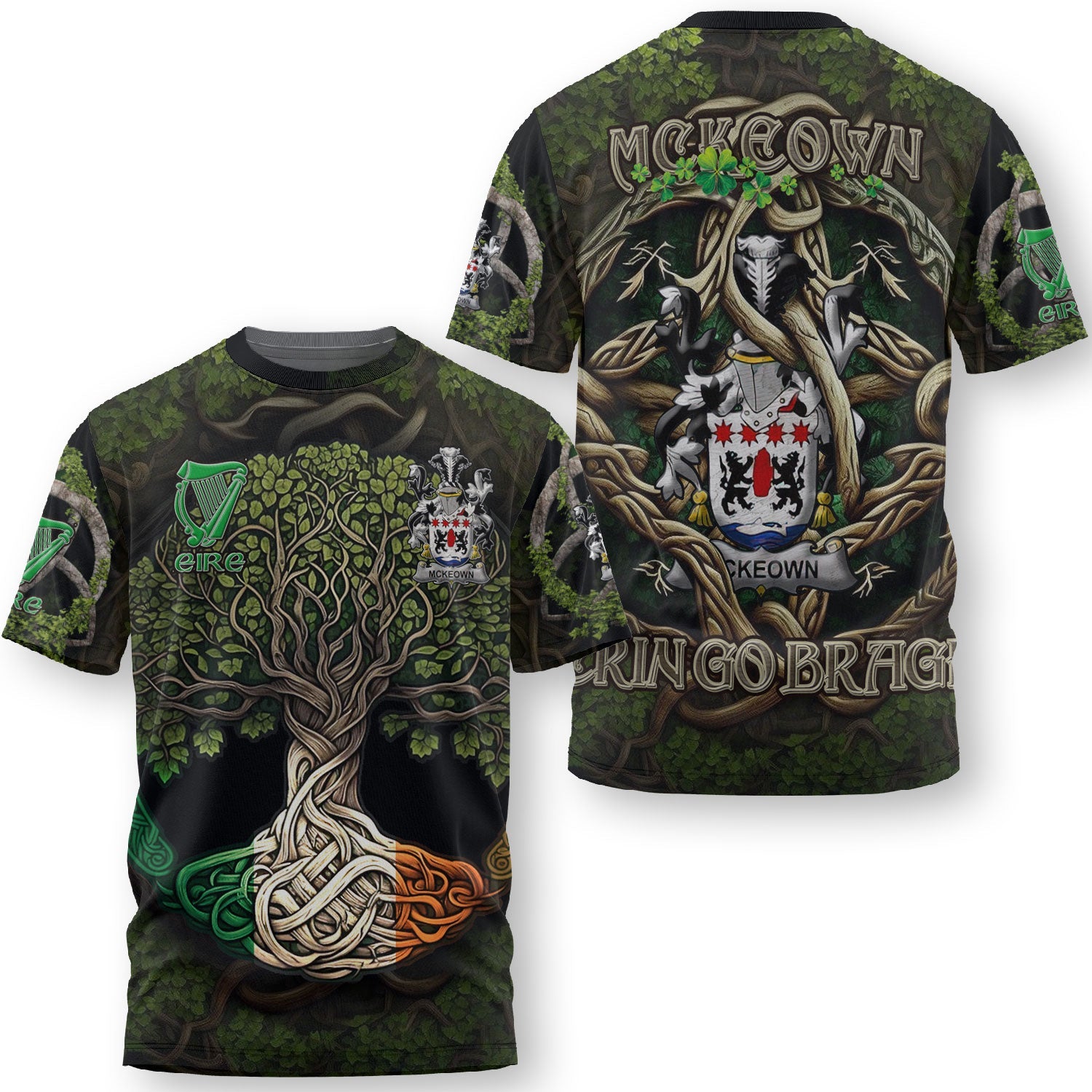 McKeown T-Shirts Ireland Is My Root Style
