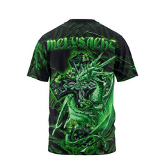 McLysacht or Lysacht T-Shirts Celtic Cross And Dragon Style