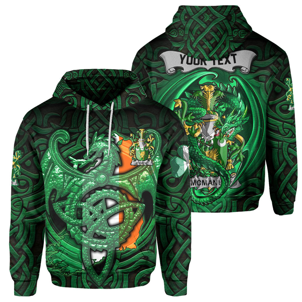 McManus Hoodies The Green Dragon Of Ireland Style