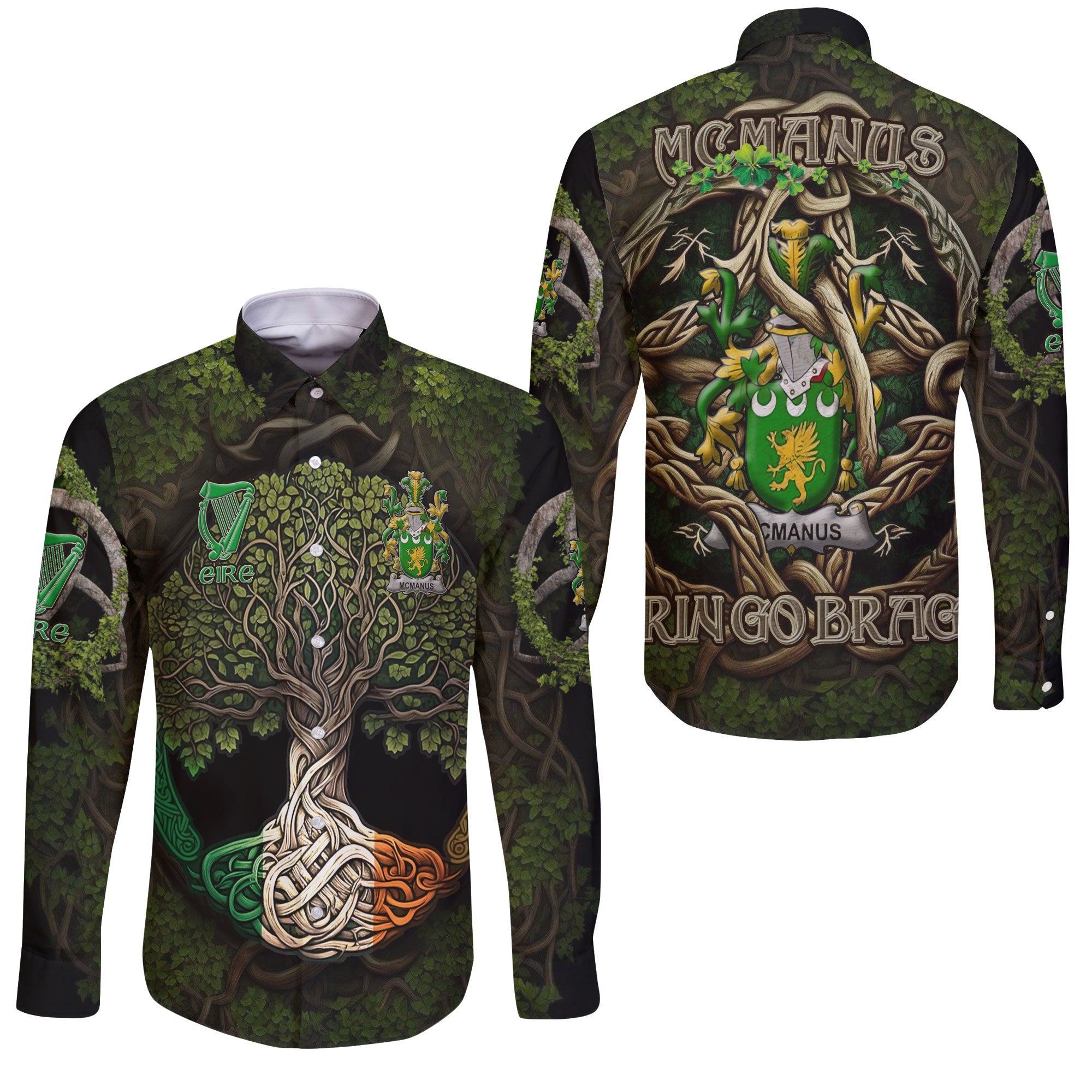 McManus Long Sleeve Button Shirts Ireland Is My Root Style