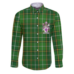 McMore or More Long Sleeve Button Shirts Crest And National Plaid Style