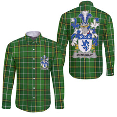 McMurray Long Sleeve Button Shirts Crest And National Plaid Style