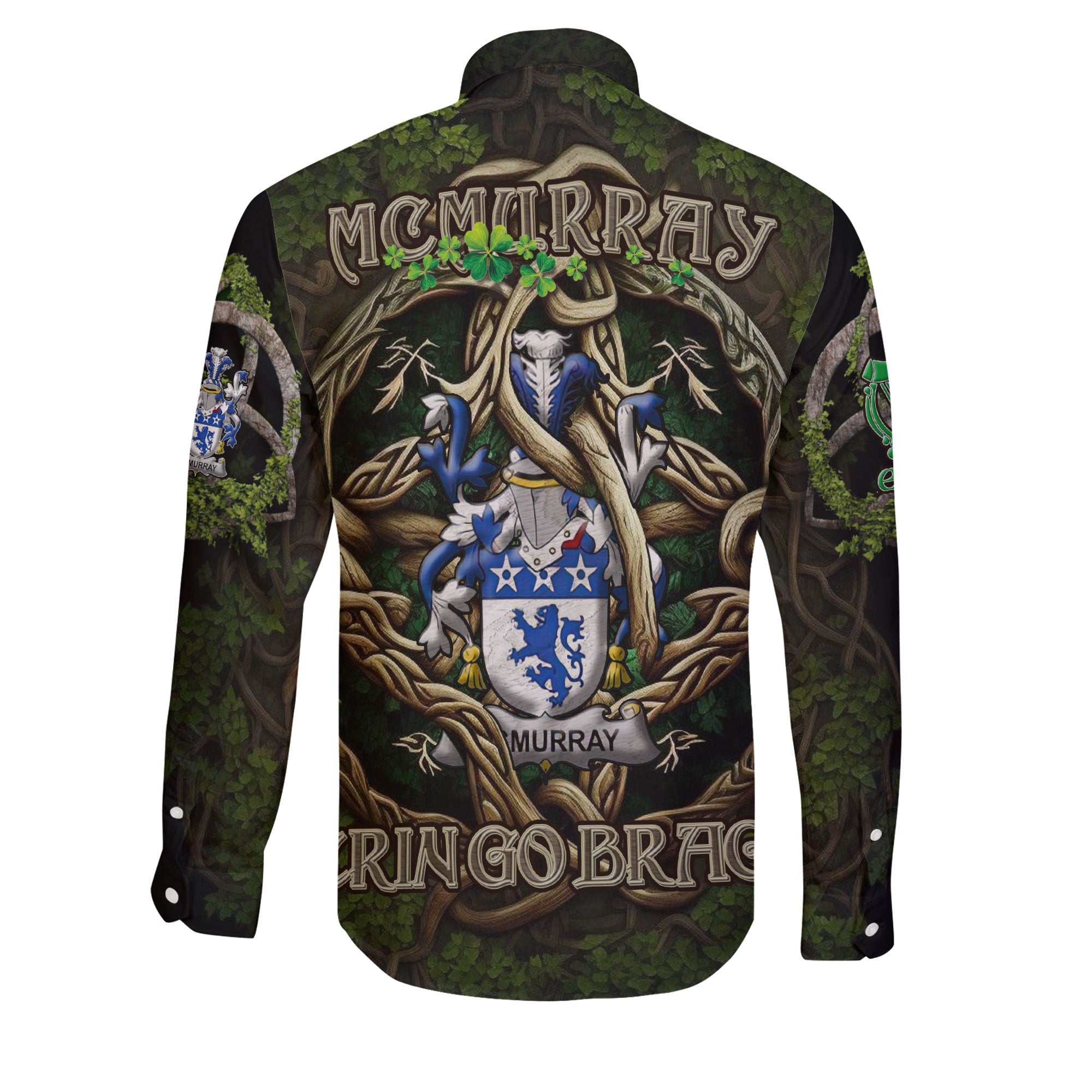 McMurray Long Sleeve Button Shirts Ireland Is My Root Style