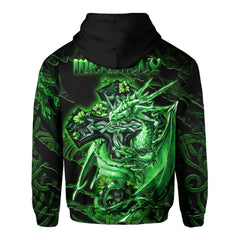 McNally Hoodies Celtic Cross And Dragon Style