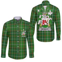 McNulty Long Sleeve Button Shirts Crest And National Plaid Style