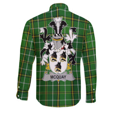 McQuay or MacQuay Long Sleeve Button Shirts Crest And National Plaid Style