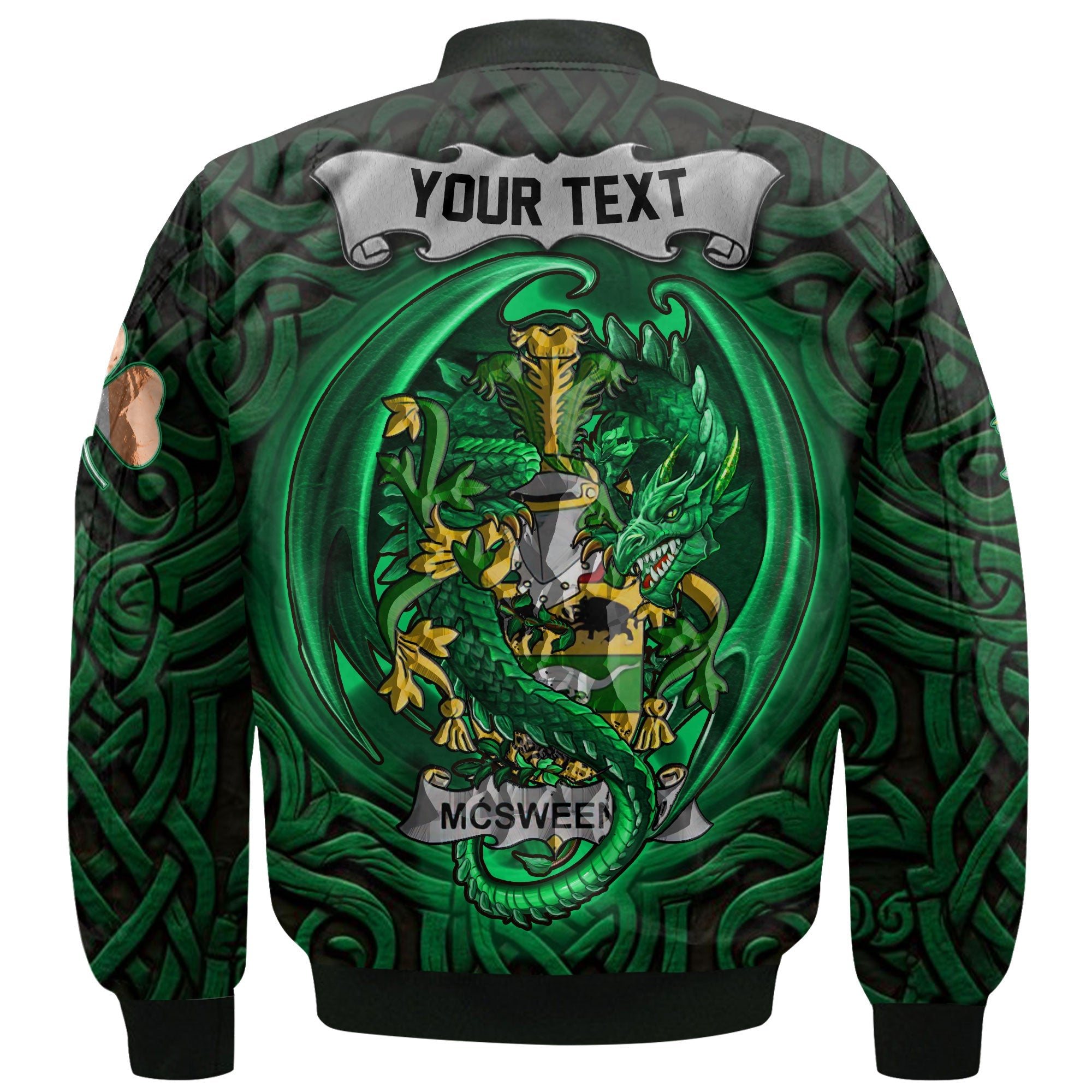 McSweeney Bomber Jackets The Green Dragon Of Ireland Style