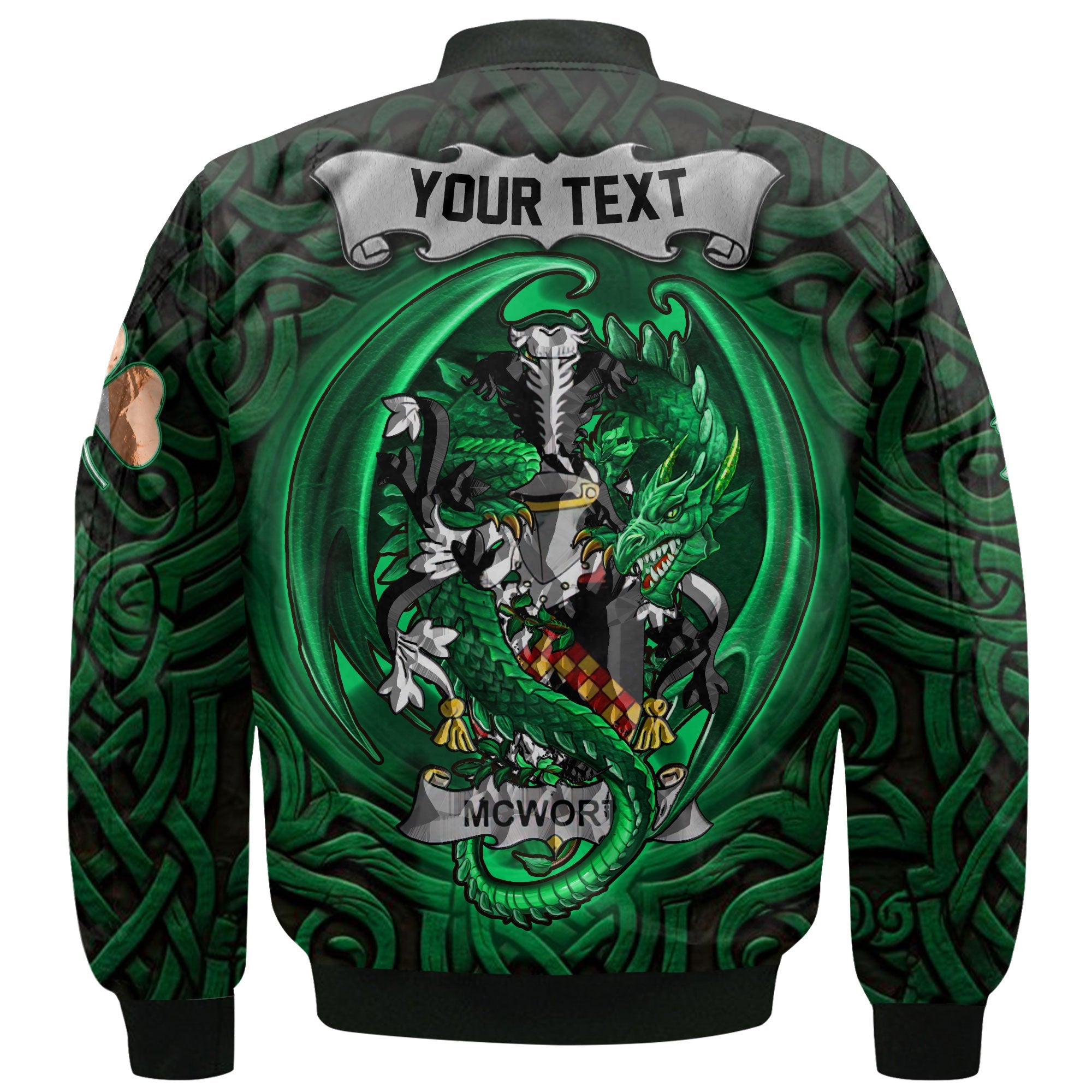 McWorth or MacWorth Bomber Jackets The Green Dragon Of Ireland Style