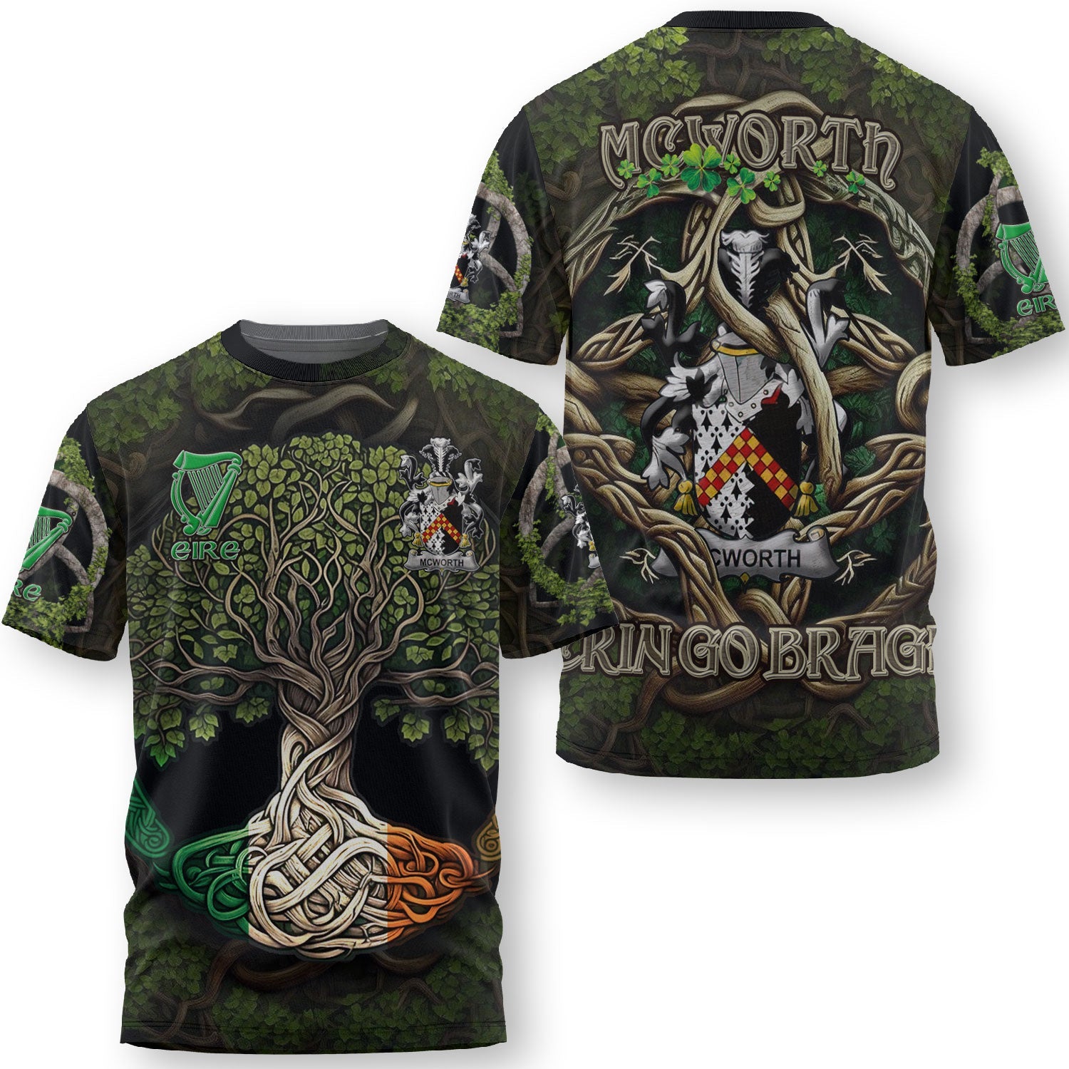 McWorth or MacWorth T-Shirts Ireland Is My Root Style