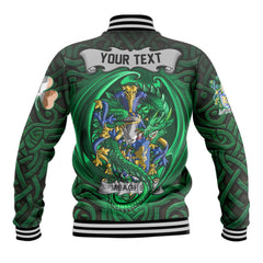 Meagher or O Maher Baseball Jackets The Green Dragon Of Ireland Style