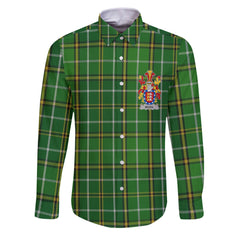 Meara or O Mara Long Sleeve Button Shirts Crest And National Plaid Style