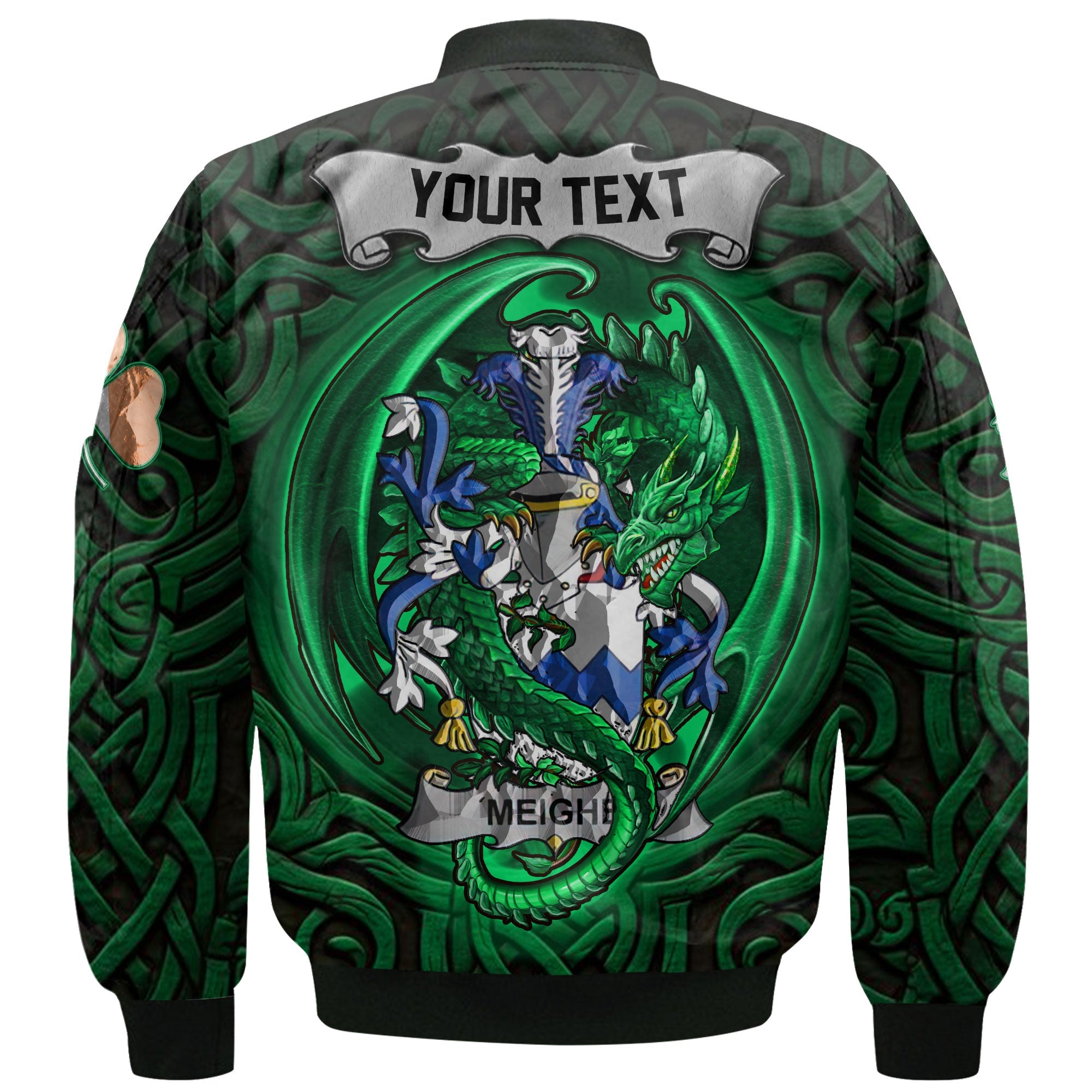 Meighe Bomber Jackets The Green Dragon Of Ireland Style