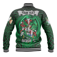 Melaghlin or O Melaghlin Baseball Jackets The Green Dragon Of Ireland Style