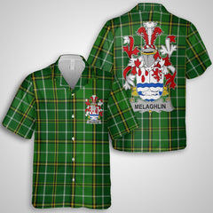 Melaghlin or O Melaghlin Hawaiian Shirts Crest And National Plaid Style