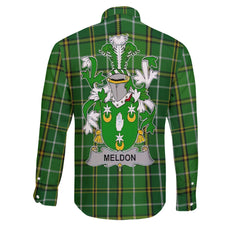 Meldon or Muldoon Long Sleeve Button Shirts Crest And National Plaid Style